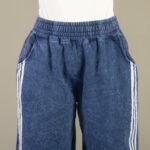 Pantalón palazo procesado con línea en color azul - foto 18