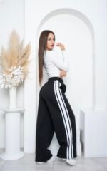 Pantalón palazo combinado friza peinado - foto 2