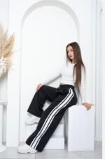 Pantalón palazo combinado friza peinado - foto 3