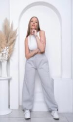 Pantalón de friza peinado con regulador en los bota pies - foto 4
