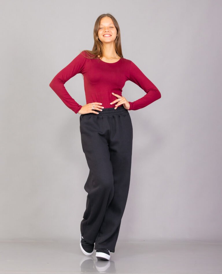 Pantalón palazo de friza peinado - foto 4