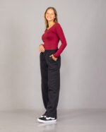 Pantalón palazo de friza peinado - foto 6